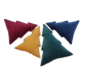 Cojín de terciopelo personalizado para vacaciones, diseño de árbol de Navidad, tamaño personalizable, opciones de Color para el hogar, restaurante, Navidad, otoño - Product Image 3