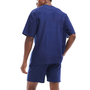 2025 New Arrived Summer Wear Premium Quality Loose Fit Short Sleeved T-shirt Shorts <b>Set</b> Two-piece Breathable Gym Wear <b>Twin</b> <b>Set</b> - Product Image 6