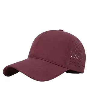 Sombrero de secado rápido de alta calidad para correr, sombrilla deportiva absorbente del sudor, con lengüeta de pato, para hombre y mujer, gorra de béisbol fina para el sol