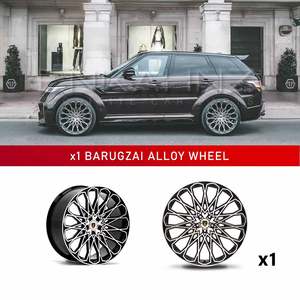 24 Ruedas de Aleación Negras BARUGZAI MAJESTIC 24x10J para RANGE ROVER SPORT VOGUE DEFENDER (Rueda Individual) - Product Image 4