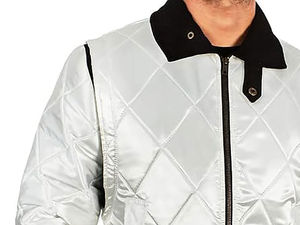 Fabrication en usine quantité minimale de commande bas prix bon marché vestes universitaires en satin imperméable double face avec logo brodé personnalisé pour hommes - Product Image 5