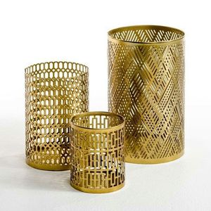 Portavelas de luz de té votivo de metal festivo tradicional con patrón intrincado para funciones espirituales y decoración - Product Image 4
