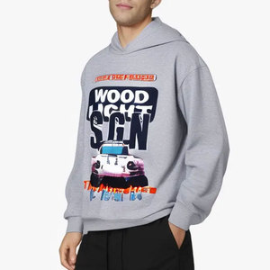 เสื้อฮู้ดดี้กันน้ำผ้าฟลีซผสมสแปนเด็กซ์/คอตตอน คุณภาพสูง แบบสวมใส่ได้ทั้งชายและหญิง ทรงปกติ ผลิตตามสั่ง ขายส่ง เป็นมิตรต่อสิ่งแวดล้อม - Product Image 2