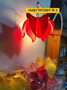 Lanterne Lotus de qualité supérieure pour les vacances du Vietnam Beau produit artisanal fait main en soie de lanterne vietnamienne - Product Image 3