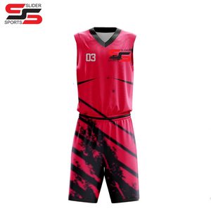 Conjunto de uniforme de baloncesto de malla personalizado al por mayor ropa deportiva de camiseta de baloncesto bordada - Product Image 1