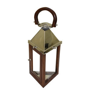 โคมไฟเหล็กดีไซน์ใหม่พร้อมด้ามจับไม้ - Product Image 4