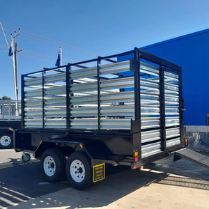 12 x 6 Box Cattle <b>Trailer</b> 3.5 Ton Heavy Duty Removable Crate Cattle, Sheep, Pig Transport Semi <b>Trailer</b> Wholesale Factory Price - Product Image 4