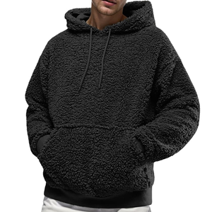 <b>Sherpa</b> Fleece <b>Hoodie</b> with Digital Printed 100% Cotton Plush Lining Oversized Fit Soft Daily Warmth and Style for Winter - Product Image 5
