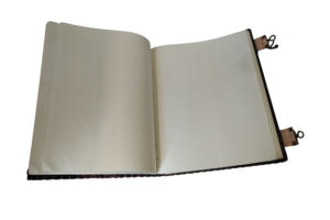 Genuine Leather Bound <b>Journal</b> Daily Stone Embossed <b>Blank</b> Pages Large Diary - Product Image 4