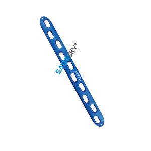 Placa de bloqueo de titanio (188 mm de longitud, 10 agujeros) utilizada en cirugía ortopédica - Product Image 1