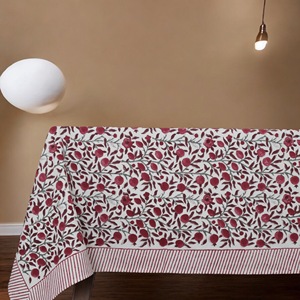 Mantel de lona de algodón estampado a mano, 6 plazas y 8 plazas, manteles de comedor - Product Image 4