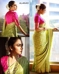 <b>Hot</b> Selling Wedding Festival Wear Bridal Banarasi Soft Silk <b>Saree</b> Indian Supplier Available at Wholesale Price Latest <b>Saree</b> - Product Image 5