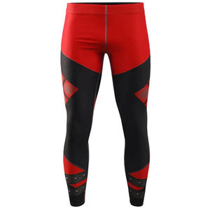 Pantalones de Compresión, Leggings de Sublimación Unisex, Spandex, Poliéster, para Entrenamiento, Gimnasio, Correr, Yoga, Cintura Elástica con Cierre, Leggings Estampados - Product Image 3