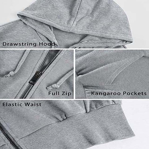 Sudaderas con capucha recortadas de manga larga para mujer, logotipo personalizado, ropa de invierno de fábrica OEM, sudaderas con capucha cortas para mujer, sudaderas para mujer - Product Image 5