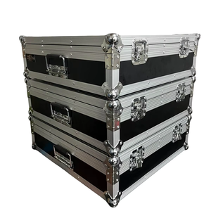 Haute qualité noir ZEDI 8 mélangeur Flight Case COMPACT 6/ 6FX/ZED Style Portable décontracté sans roues qualité d'exportation - Product Image 1