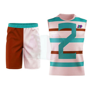 Ensemble de maillots et de shorts de compression 7v7 légers, respirants et à séchage rapide, unisexe, adulte, haute qualité, fabriqué en 100% polyester - Product Image 4