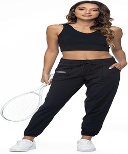 Pantalon de sport de haute qualité, durable, léger, couleur personnalisée, coupe classique, avec cordon de serrage pour femmes - Product Image 5