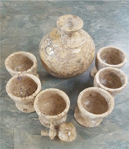 Juego de Copas de Vino de Mármol Ónix Pulido Hechas a Mano, Copas de Vino de Ónix Pulido - Product Image 4