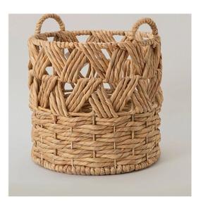 Cesta de yute personalizada en forma de cilindro, Juego de 2 cestas decorativas de alta calidad hechas a mano con estilo para ropa vieja - Product Image 3