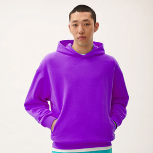 Sudadera con capucha de gran tamaño para hombre, sudadera de algodón, ropa de calle de peso pesado, corte holgado, moda informal, Top con capucha de manga larga - Product Image 1