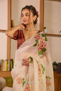 Recién llegado, colección de Sari elegante con trabajo de secuencia, perfecto para ocasiones festivas y nupciales a precios de mayorista - Product Image 3