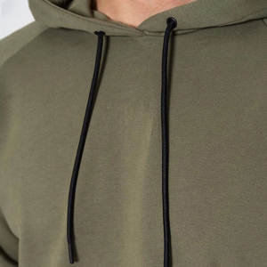 เสื้อสเวตเตอร์มีฮู้ดแบบซิปรูดซิปยาวเสื้อกีฬาผ้าฝ้าย100% สีเขียวติดโลโก้ออกแบบได้ตามต้องการระบายอากาศได้ดี - Product Image 4