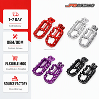 JFG RACING Repose-pieds en alliage d'aluminium pour moto Surron Light Bee, pédale T, logo personnalisé au laser, pièces de rechange pour vélo électrique tout-terrain