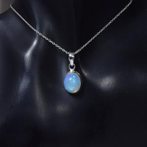 Colgante de Plata de Ley 925, piedra preciosa de ópalo de fuego hecha a mano, regalo de boda perfecto para amor con joyería colgante de sello 925 - Product Image 2