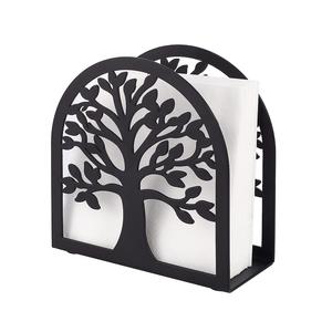 Porte-serviettes en métal dessus de table porte-mouchoir décoratif de luxe en gros forme personnalisée fait à la main porte-serviettes de marque - Product Image 1