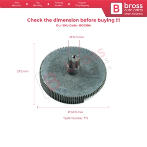 BGE504 ม่านบังแดดหลังมอเตอร์เกียร์โลหะสำหรับประเภทที่ 2 - Product Image 5