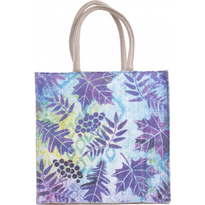 Bolsa de compras reutilizable de yute 100% ecológica unisex, bonito diseño teñido sin azo a la moda con cremallera, tasa competitiva más cercana - Product Image 2