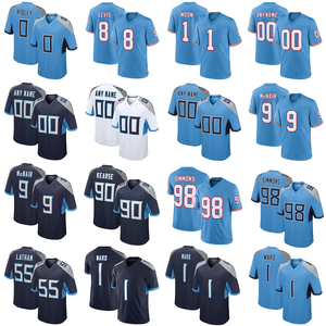 Maillots de football américain respirants pour hommes grandes tailles 100 % polyester, prêts à être expédiés - Product Image 1