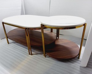 หรูหราทันสมัย SS กลางโต๊ะกาแฟที่มีการจัดเก็บออกแบบที่ทันสมัยตารางจัดเก็บข้อมูลสำหรับบ้านสุดหรู - Product Image 4