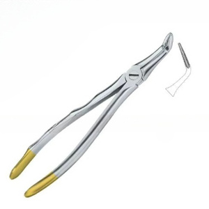 Fórceps de extracción de dientes dentales de color plateado personalizado de alta calidad con fórceps de acero inoxidable Fig.46 Diam - Product Image 1