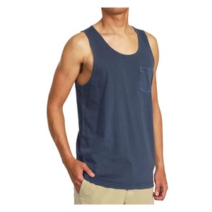 100% Cotton Men's Summer Casual Tank Top Eco-Friendly Oversize Single Jersey Solid Color Neck Best Price Bangladesh - Product Image 5