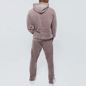 Chándal Deportivo con Lavado Ácido para Hombre, de Alta Calidad, Personalizable, Color Sólido, Transpirable, Estilo Invernal - Product Image 3