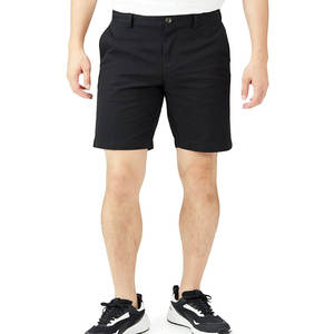 กางเกงกีฬาขาสั้นสำหรับผู้ชายผ้าฝ้าย100% เอวยางยืดแบบปรับแต่งได้ผ้าใยสังเคราะห์สำหรับยิมแฟชั่น - Product Image 1