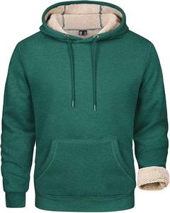<b>Men's</b> Heavyweight <b>Sherpa</b> Lined <b>Hoodie</b> Pullover Sweatshirt with Kangaroo Pocket - Product Image 2