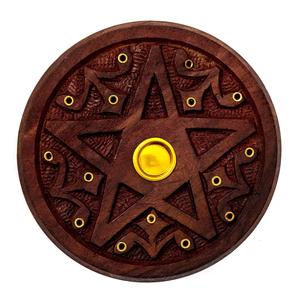 Support d'encens en bois naturel 100% fait main de luxe, de haute qualité, portable, pour intérieur, style arabe, brûleur d'oud pour décoration de maison - Product Image 4