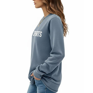 เสื้อสเวตเชิ้ตผู้หญิงทรงโอเวอร์ไซส์ ผ้าฟลีซคอตตอน 100% ระบายอากาศได้ดี ไม่เป็นขุย สำหรับฤดูหนาว ผลิตโดย High Manufacturer Street Clothing - Product Image 3