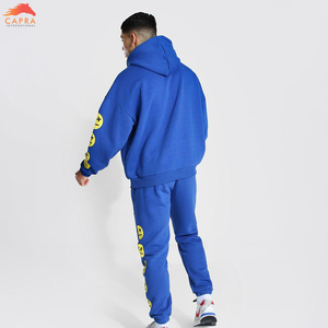 Ropa de hombre conjunto de dos piezas de gran tamaño personalizado polar Sudadera con capucha chándales fabricante al por mayor - Product Image 4