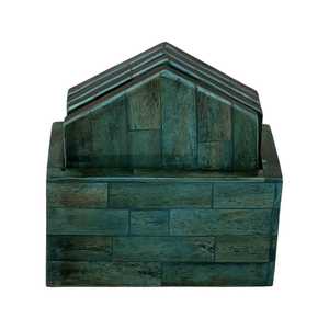 Hot Selling Customizable Bone Inlay Coaster Set Four Piece for Tea Drinks & Plates Personalized Mats & Pads - Product Image 3