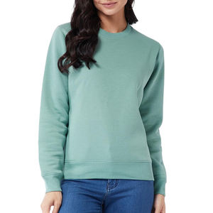 Femmes mode décontracté pull à capuche printemps automne hiver longue longueur sweat coupe ample imprimé col rond haut couleur unie - Product Image 1