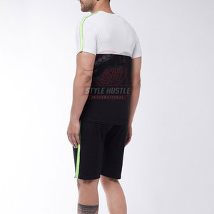 Conjunto de Verano Informal para Hombre, Estilo Simple y Único, Transpirable, Hecho de Algodón, con Cordón Ajustable, Venta al Por Mayor - Product Image 4