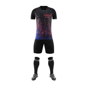 Diseño personalizado Impresión de transferencia de calor fútbol hombres conjunto completo fútbol poliéster secado rápido uniforme de fútbol nueva temporada conjunto - Product Image 4