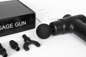 Mini pistolas de masaje portátiles de <span class=keywords><strong>4</strong></span> cabezales de buena calidad, masaje de percusión de tejido profundo para aliviar la fatiga de todo el cuerpo, máquina de masaje - Product Image 6