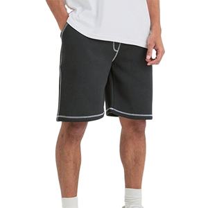 เสื้อตัวสั้นของผู้ชายแฟชันแนวสตรีทแฟชั่นสำหรับฤดูร้อนสินค้าใหม่ทำจากผ้าเฟรนช์เทอร์รี่ใส่ได้ปกติใส่ได้พอดีตัว - Product Image 2