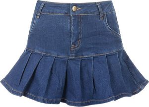 Nouveau Style de haute qualité femmes Denim droite genou longueur jupe décontractée respirant confortable broderie - Product Image 5