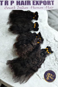 Extensiones de cabello humano Remy virgen de un solo donante sin procesar de templo indio crudo Premium en recto - Product Image 2