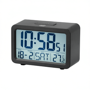 Sveglia SLD 3P60 Black <b>Desk</b> & Table Clocks by Trevi Model 0SL3P6000 - Product Image 2